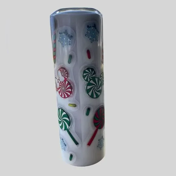 Sweet and Twisted Candy Cane Christmas 20oz Tumbler NEW - Picture 4 of 7